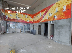 VẼ TRANH TƯỜNG CHO KHÁCH SẠN MIKAZUKI ĐÀ NẴNG