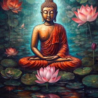 TRANH ĐỨC PHẬT TỌA THIỀN