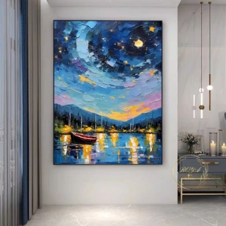 TRANH CHỦ ĐỀ BẾN THUYỀN 